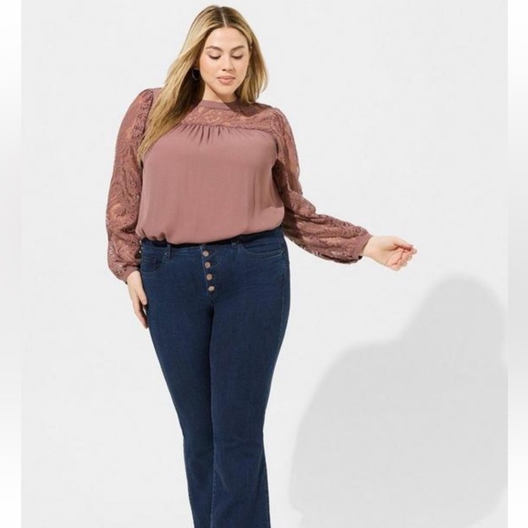 🅽🅴🆆 𝐓𝐨𝐫𝐫𝐢𝐝 𝐋𝐨𝐧𝐠 𝐒𝐥𝐞𝐞𝐯𝐞 𝐋𝐚𝐜𝐞 𝐁𝐥𝐨𝐮𝐬𝐞 - Picture 4 of 14